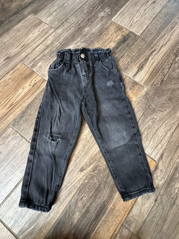 Jean paperbag noir