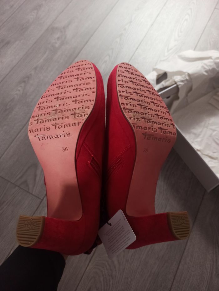 Bottines rouges Tamaris - photo numéro 7