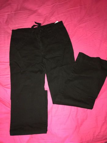 pantalon fin noir 12 ans