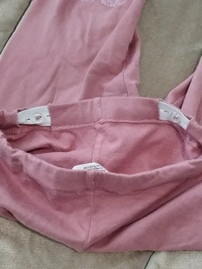 Legging rose lila H&M intérieur molleton fille 10 ans - photo numéro 10