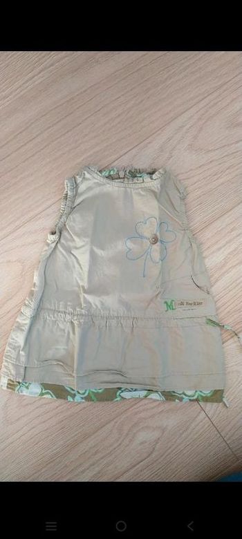 Robe cadet rousselle 3 mois beige vert