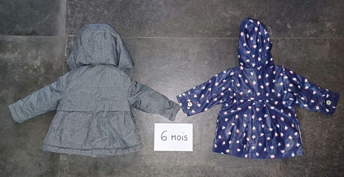 Lot manteaux fille 6 mois  2 pièces - photo numéro 2