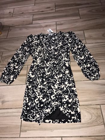 Robe courte Morgan noir et blanc 38