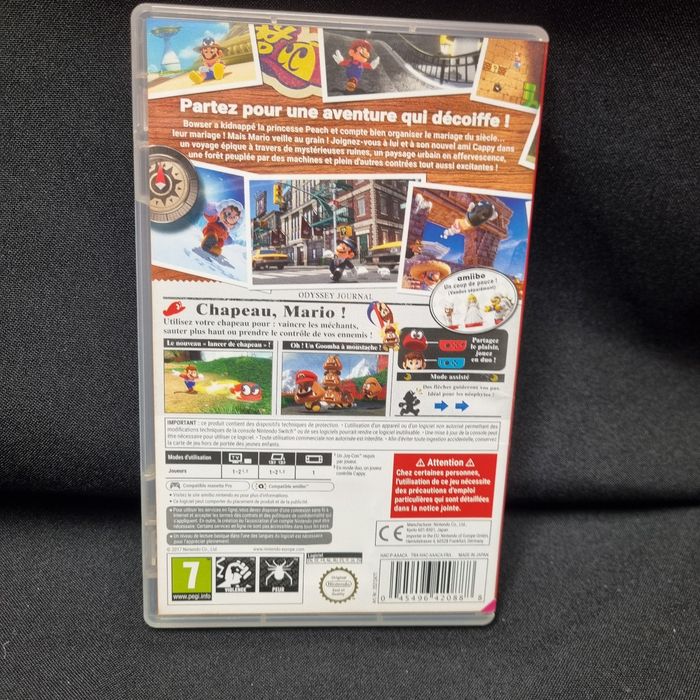 Super Mario Odyssey Switch Comme Neuf - photo numéro 3