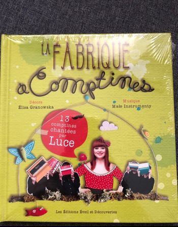 Livre-Disque La Fabrique à Comptines, chanteuse Luce