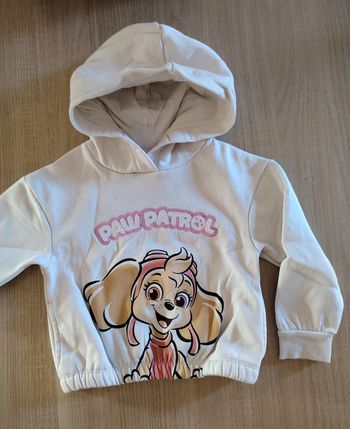 Sweat à capuche fille 3 ans Pat Patrouille