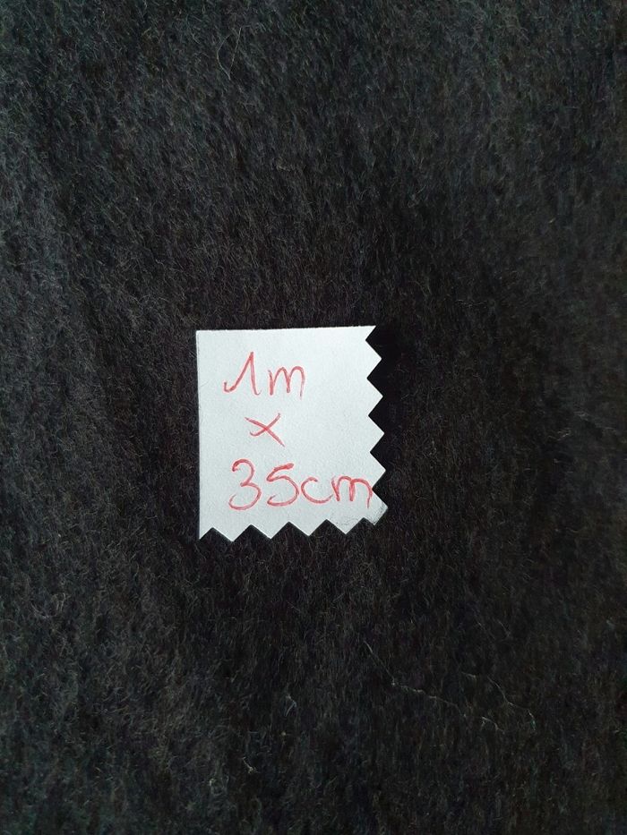 Tissu feutre noir 1mx35cm - photo numéro 2