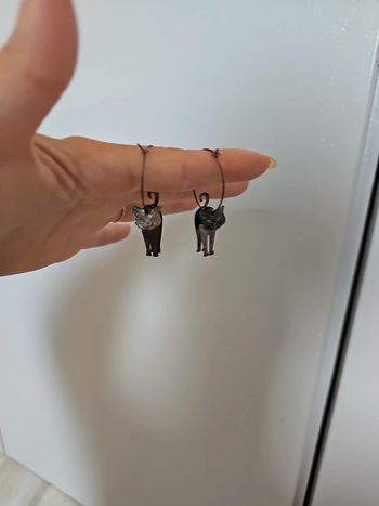 Boucle d'oreille chat
