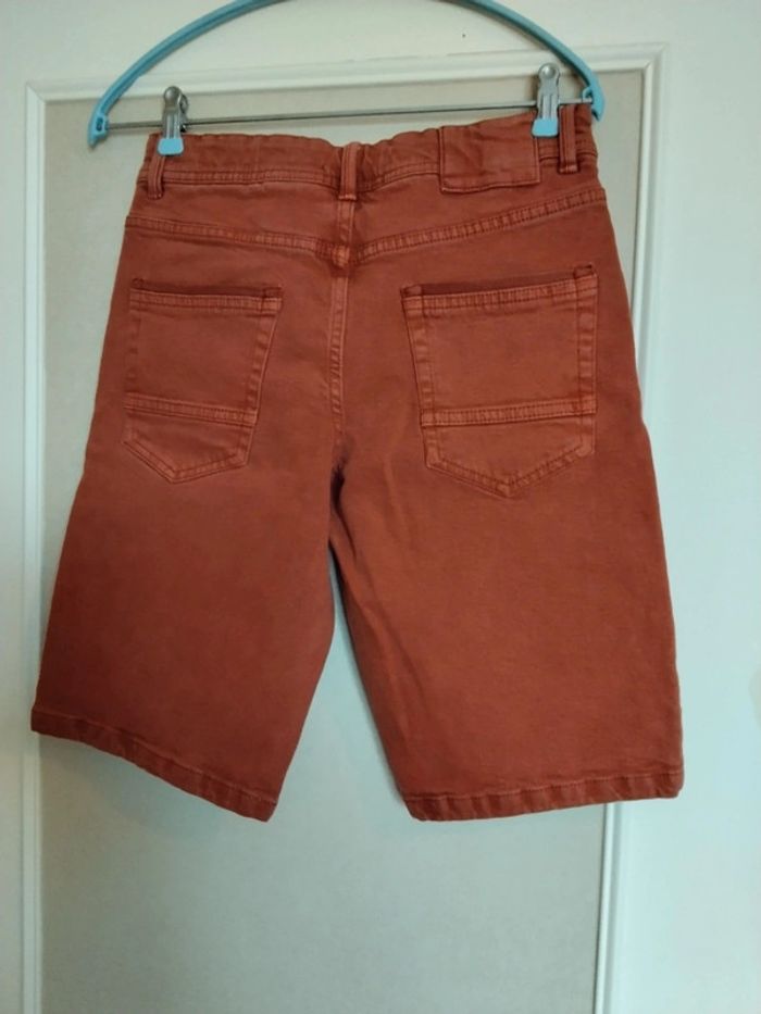 Short jeans confort fit Kiabi XS couleur corail - photo numéro 5