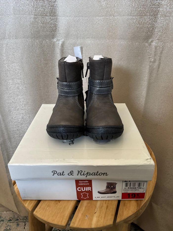 Bottines fille Pat & Ripaton neuves avec étiquette - Pointure 21 - photo numéro 2