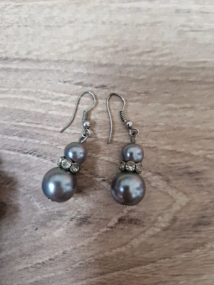 Parure bijou fantaisie, bracelet & pendants - photo numéro 3