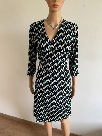 Robe imprimée avec manches 3/4 Morgan taille 38 comme neuve