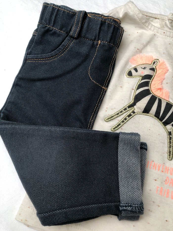 Ensemble Kiabi 9 mois : t-shirt + pantalon - photo numéro 4