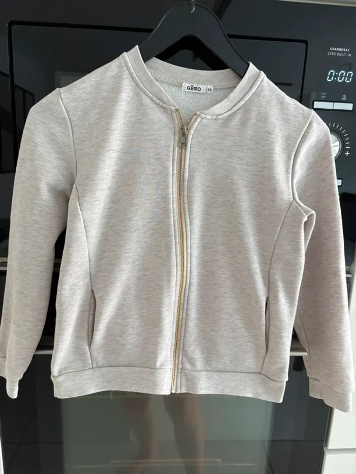 Veste zippé fille, 10 ans