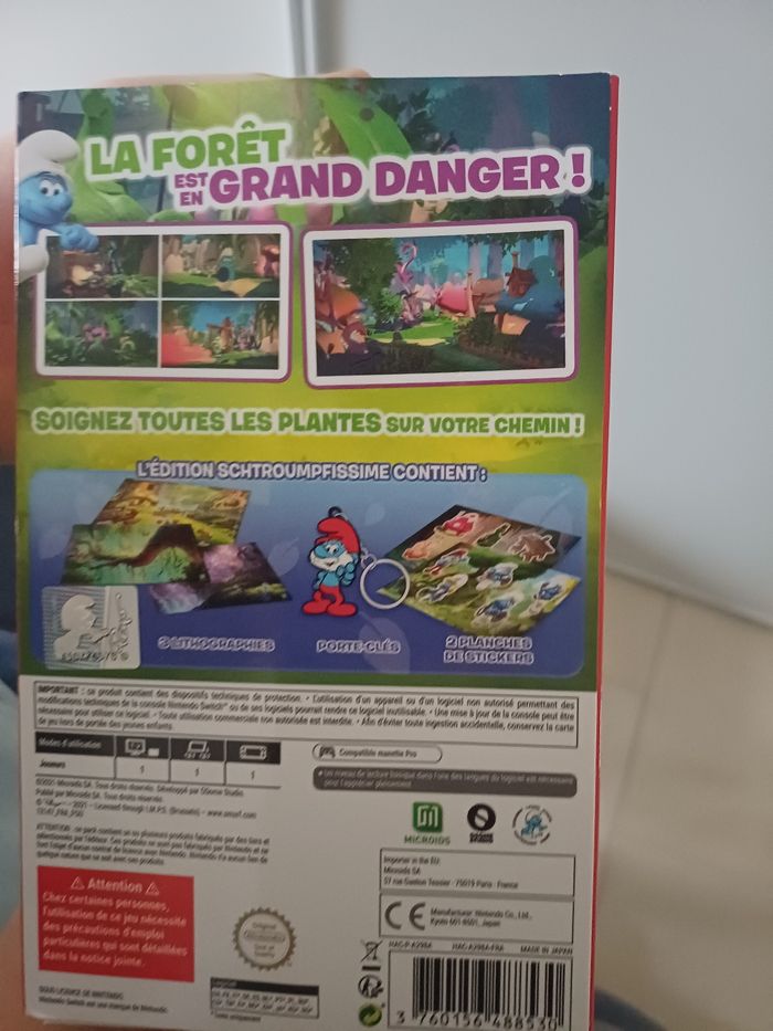 Jeu switch Les Schtroumpfs mission Malfeuille TB état - photo numéro 3