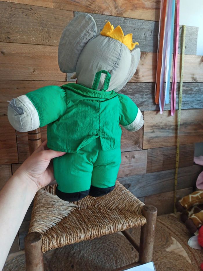 Peluche Babar vintage Toile de parachute - photo numéro 5