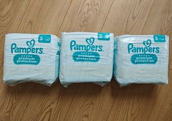 Lot 168 couches taille 3 - Pampers Premium Protection