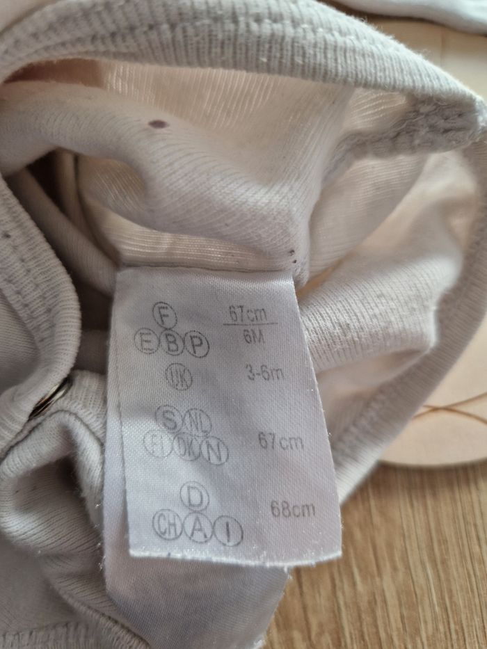 ​Body bébé blanc Vertbaudet 6 mois - Mes premiers bisous - photo numéro 4