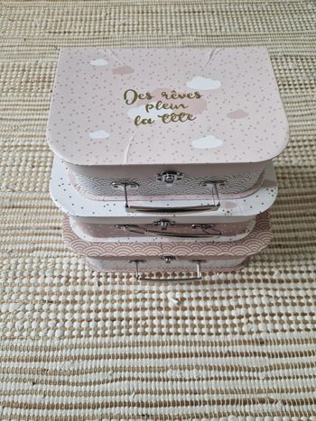 Set de 3 valisettes enfant - douceur - multicolore Atmosphera