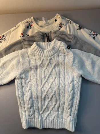 Lot de 3 pulls garçon – Taille 3 ans