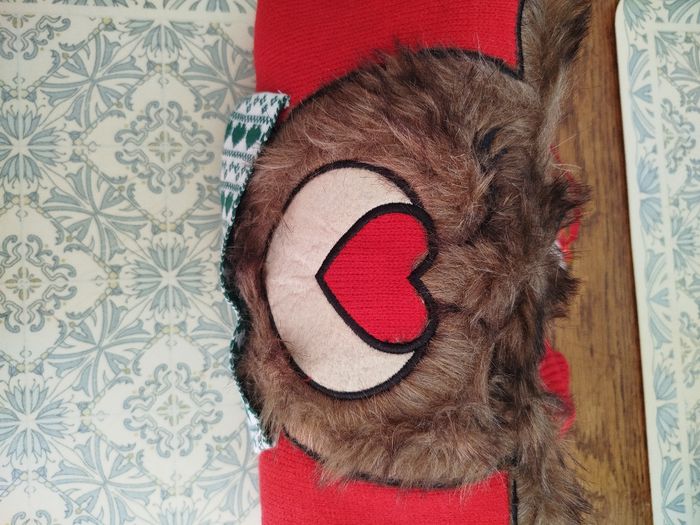 Pull de Noël pour Femme Rouge Renne Rudolph Echarpe - photo numéro 9