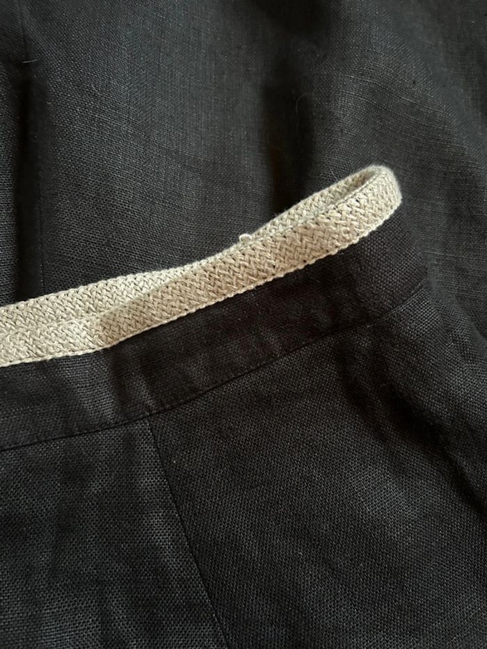 🖤🌿Jupe longue vintage en lin noir taille 44/46 Krüger Trachten Cottagecore Long Black Linen Skirt🌿🖤 - photo numéro 13