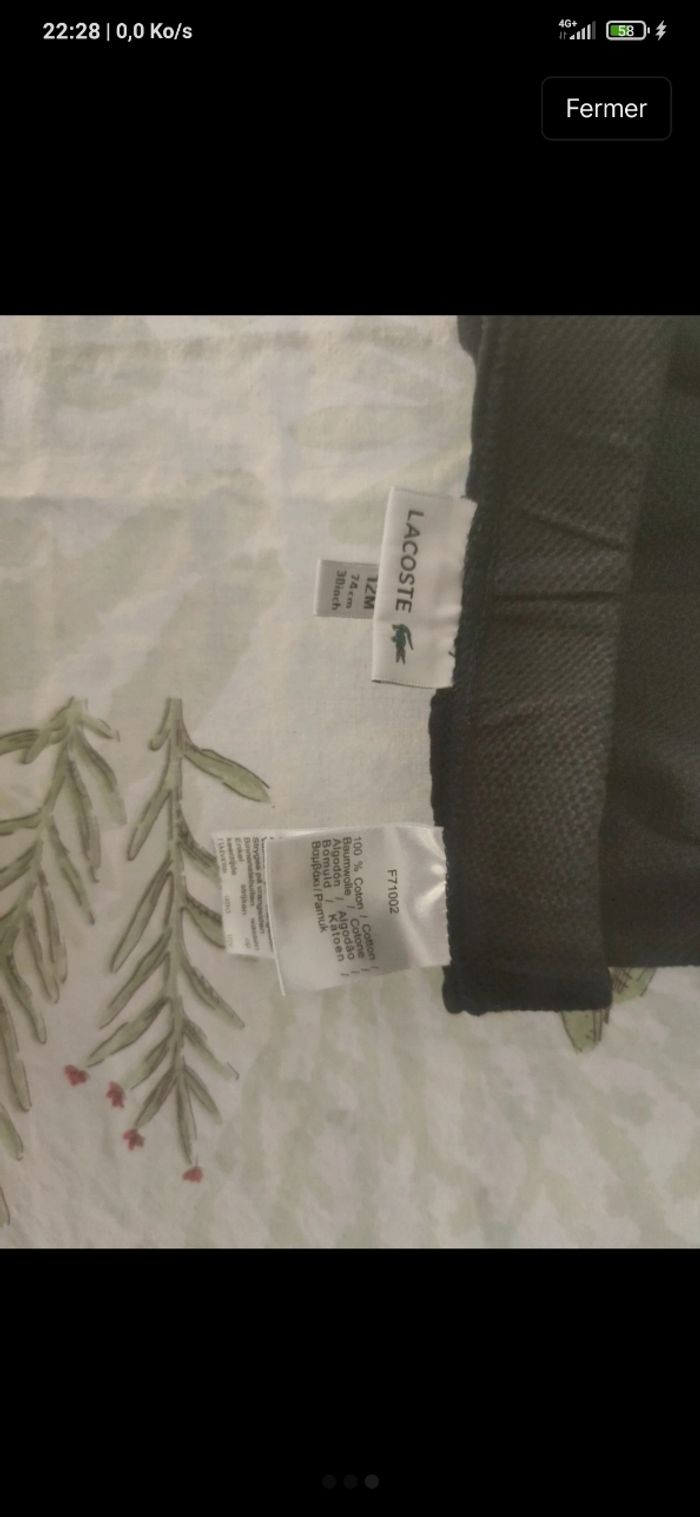 Pantalon Lacoste - photo numéro 3