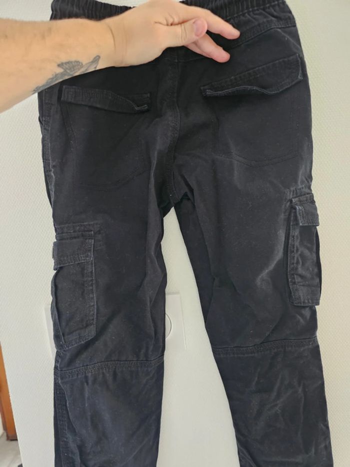 Pantalon type cargo noir calliope 7/8 ans garçon - photo numéro 11