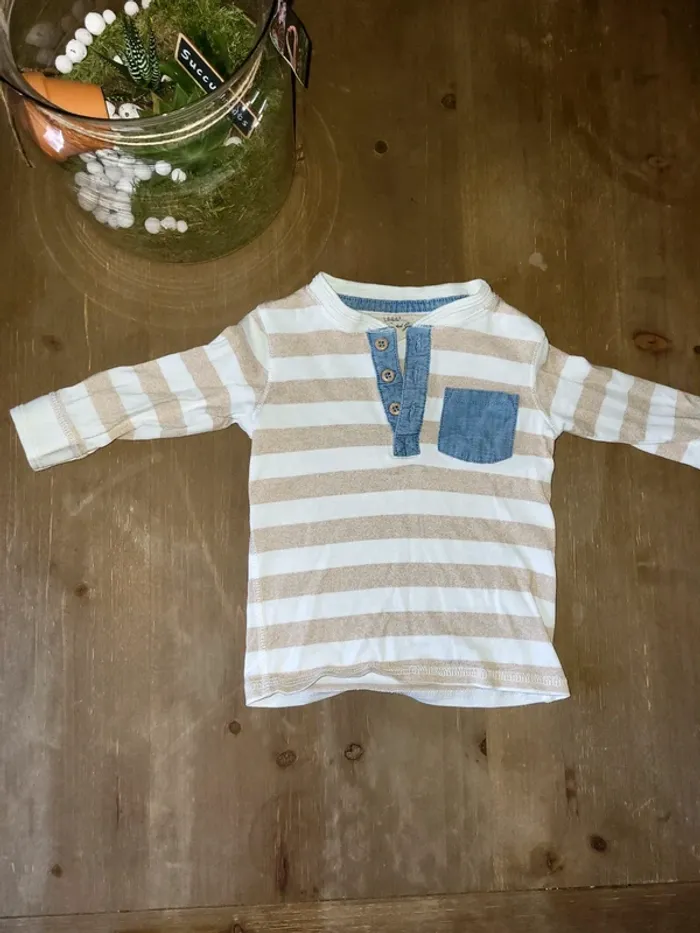 Lot de tee-shirt manche longue 6 mois - photo numéro 4