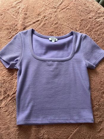 Crop top encolure carrée