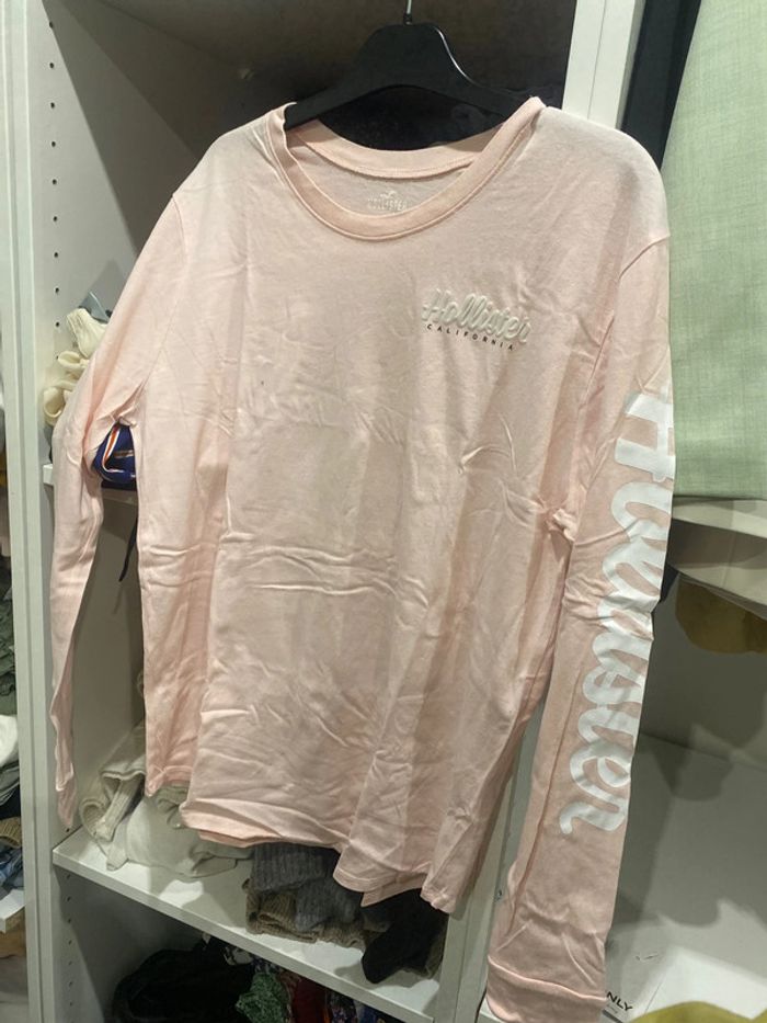 T-shirt longue manches hollister