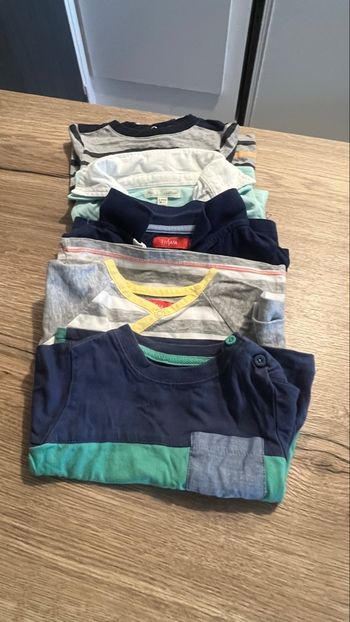 Lot de 5 t-shirt manches longues garçon