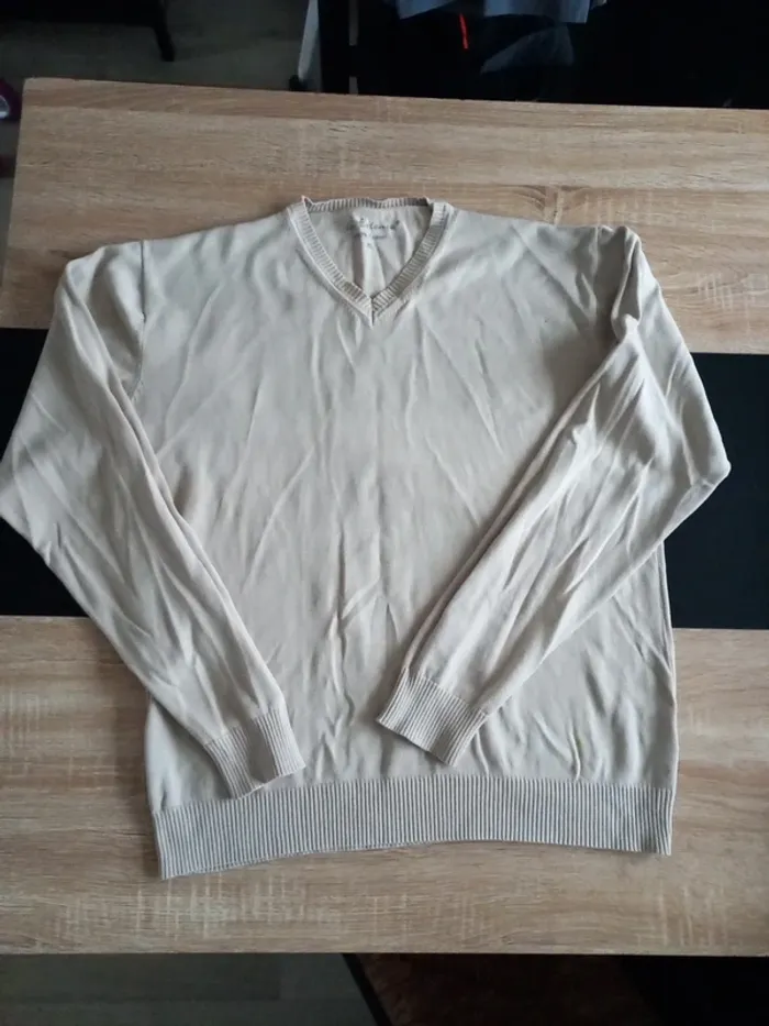 Pull beige Homme XL - photo numéro 3