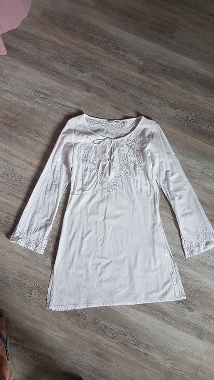 Blouse strass blanc 38 - photo numéro 4