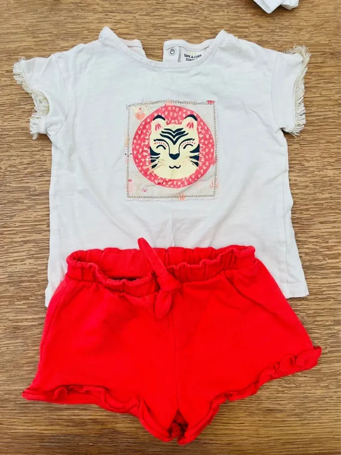 Ensemble été fille 18-24 mois