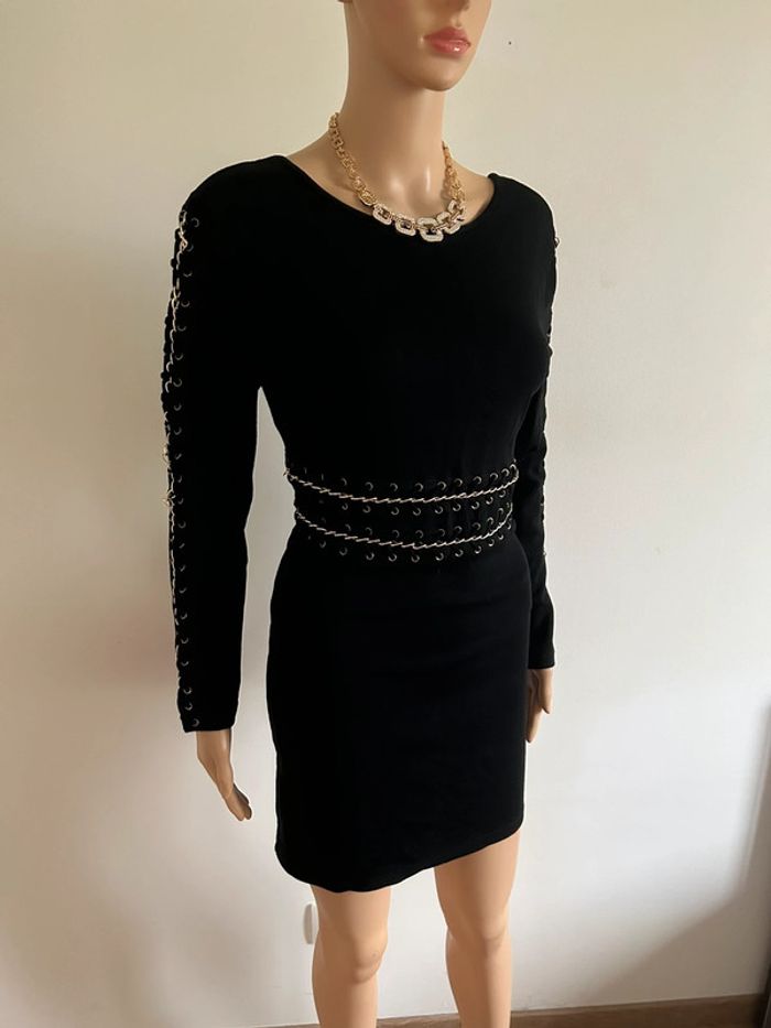 Robe noire et dorée NaaNaa taille US 10 jamais portée - photo numéro 2