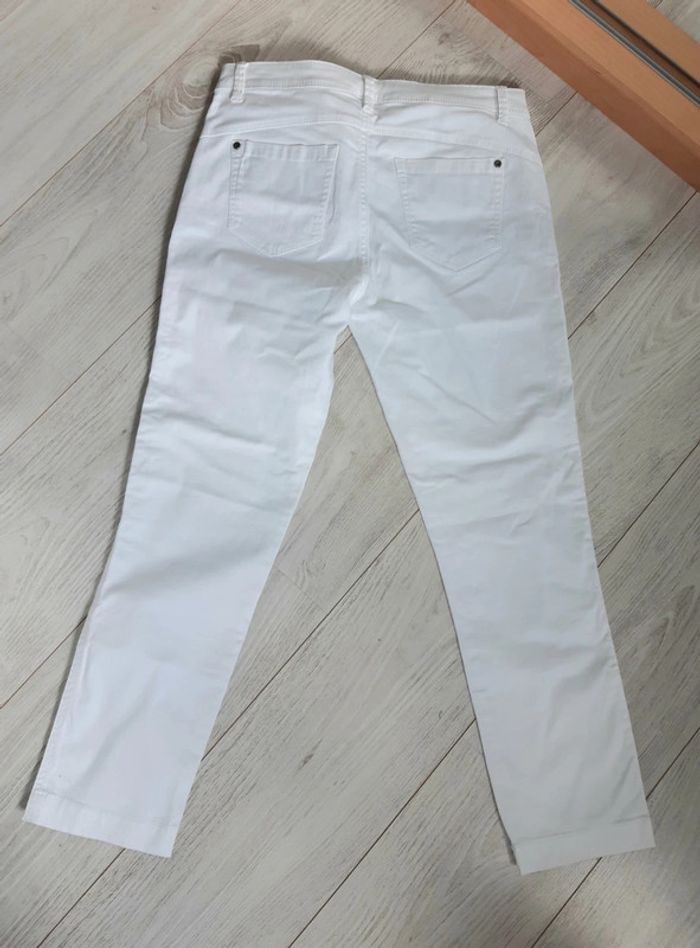 Pantacourt long blanc Street One femme taille 38 - photo numéro 2