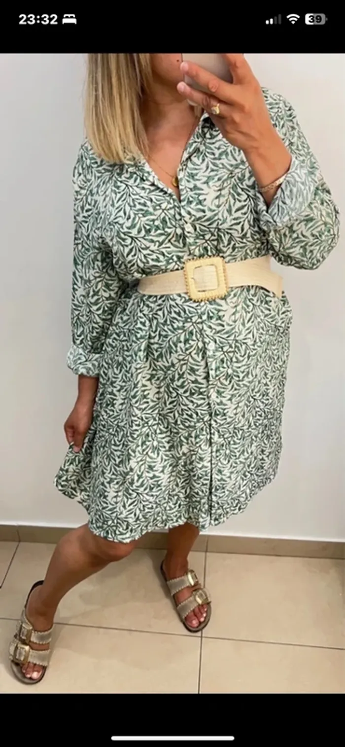 Robe chemise fluide - photo numéro 4