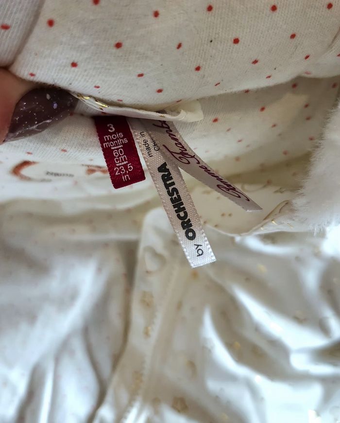 Gigoteuse Combinaison Bébé fille 3mois Orchestra Blanc - photo numéro 9