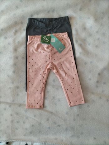 Lot de 2 pantalon bébé fille