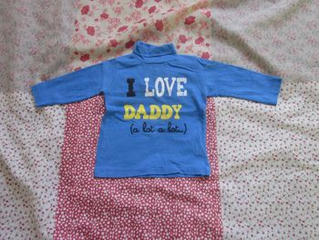 T-Shirt manches longues bleu 3 mois