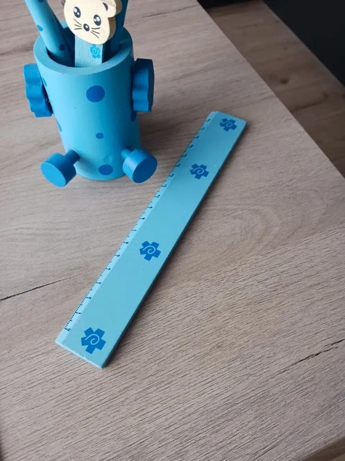 Pot à crayon souris en bois - photo numéro 3