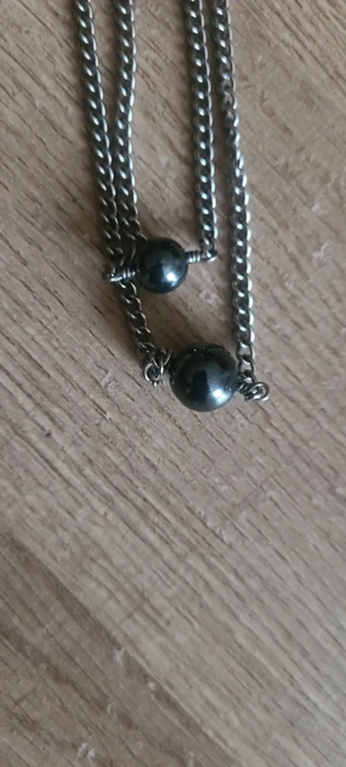 Collier avec pierre Onyx - Etsy - photo numéro 2