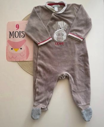 Pyjama, bébé, garçon, taille neuf mois