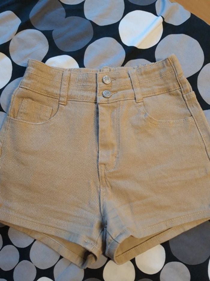 Short en jean beige XS