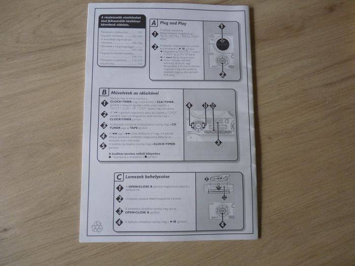 notice appareil Philips chaine hifi ref FWM75 musique TBE - photo numéro 3