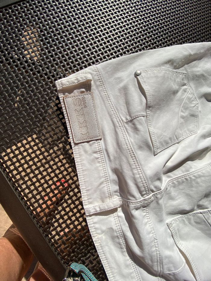 Pantalon Ikks blanc w32 idéal 42 stretch - photo numéro 6