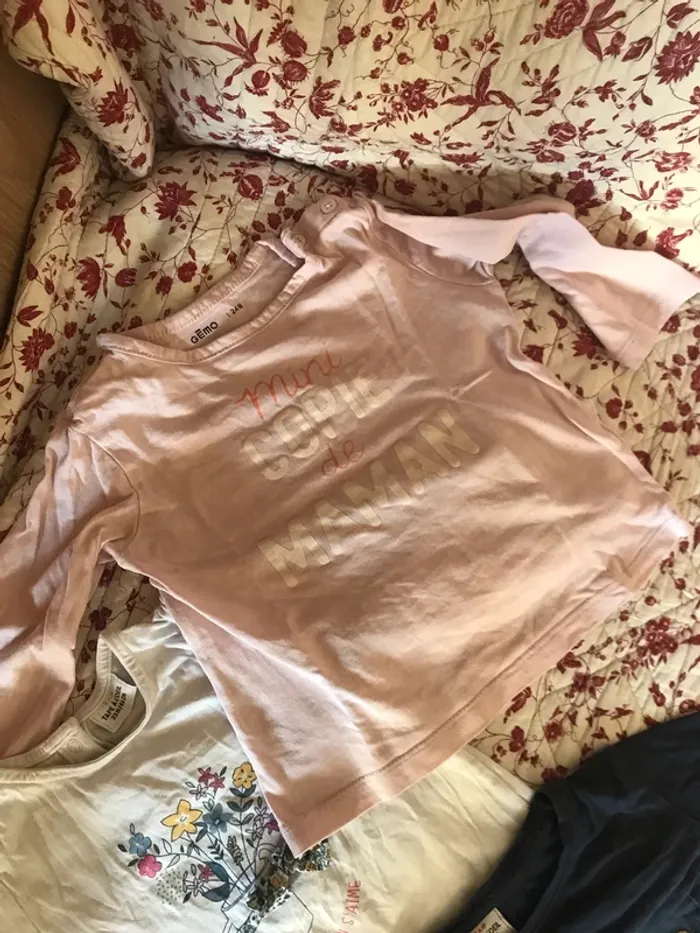 Lot de six T-shirts manche longue 23 mois - photo numéro 5