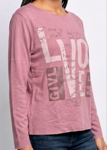 Pull vieux rose demi saison