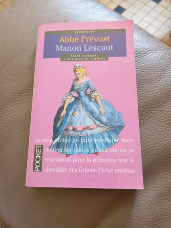 Roman Manon Lescaut de Antoine-François Prévost